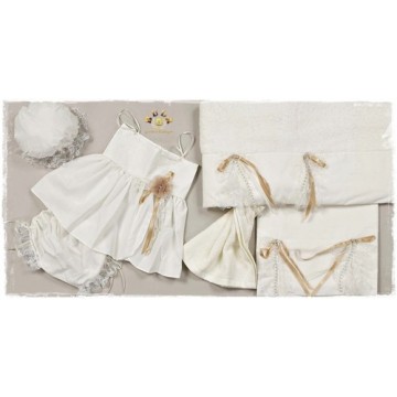 Neonato Βαπτιστικά Φόρεμα Ροζ Πέταλα ΡΟΥΧΑ